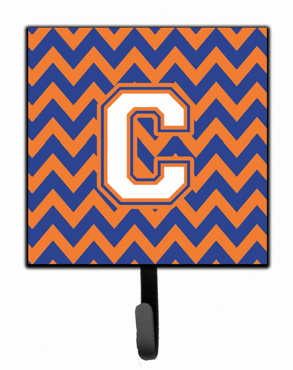 Letter Chevron Blue and Orange #3 Leash or Key Holder - 638508309846