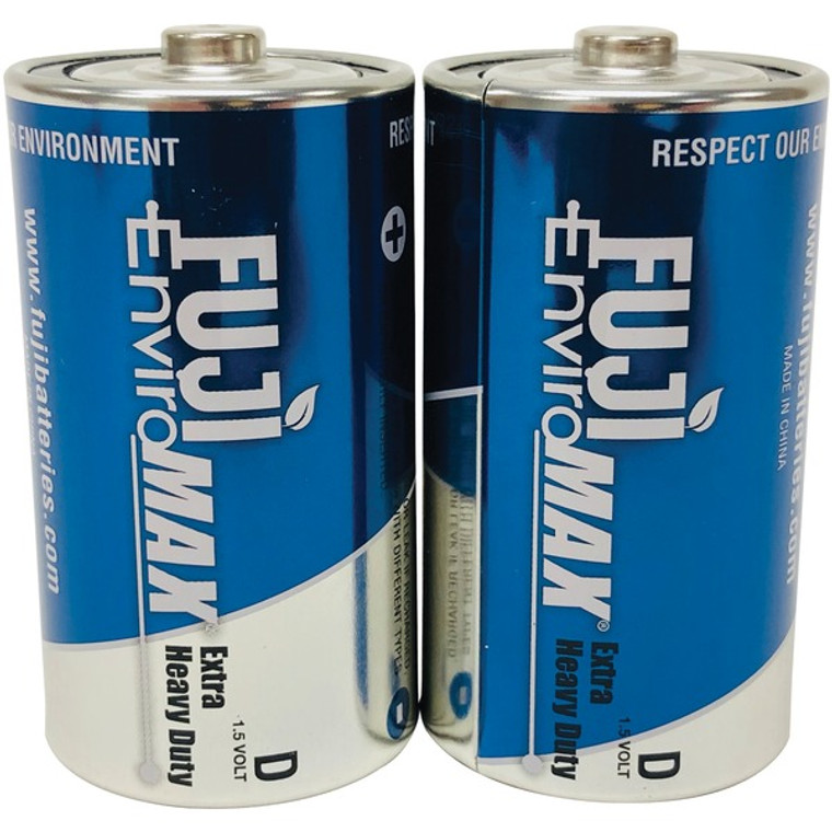 EnviroMax(TM) D Extra Heavy-Duty Batteries, 2 pk - 791058310028