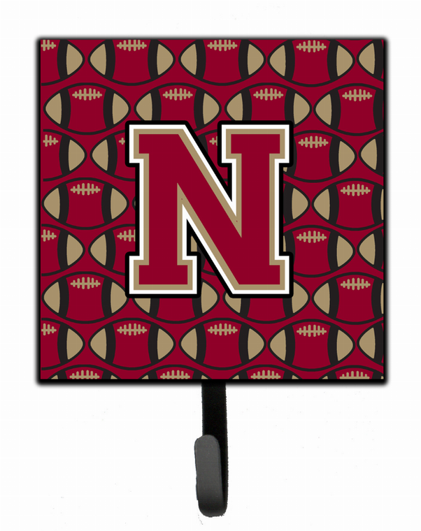 Letter Football Garnet and Gold Leash or Key Holder - 638508314635