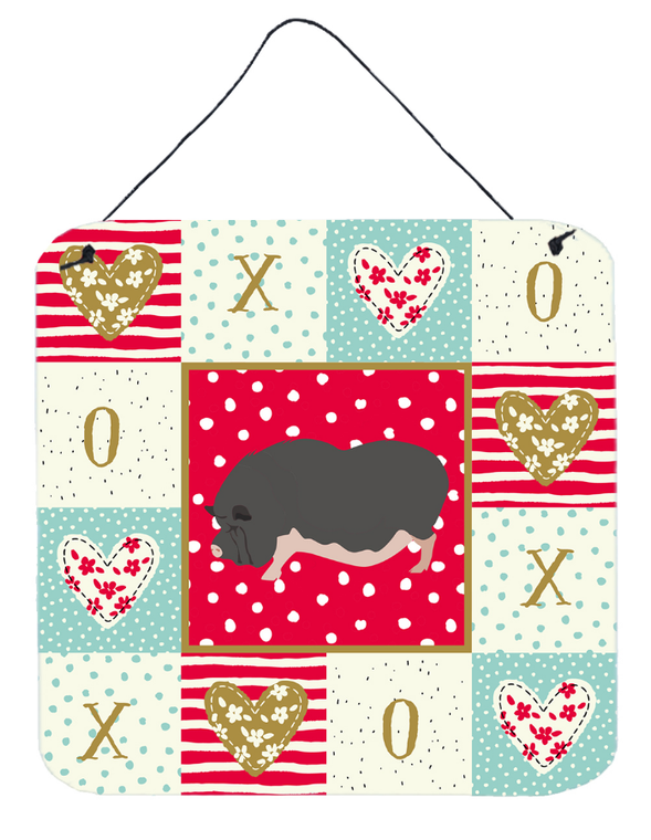Vietnamese Pot-Bellied Pig Love Wall or Door Hanging Prints - 194030128237