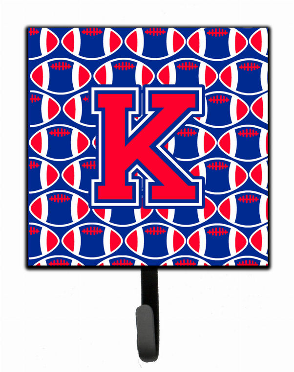 Letter Football Harvard Crimson and Yale Blue Leash or Key Holder - 638508314086