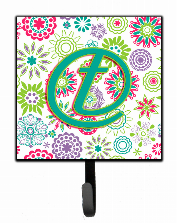 Flowers Initial Leash or Key Holder - 615872993802
