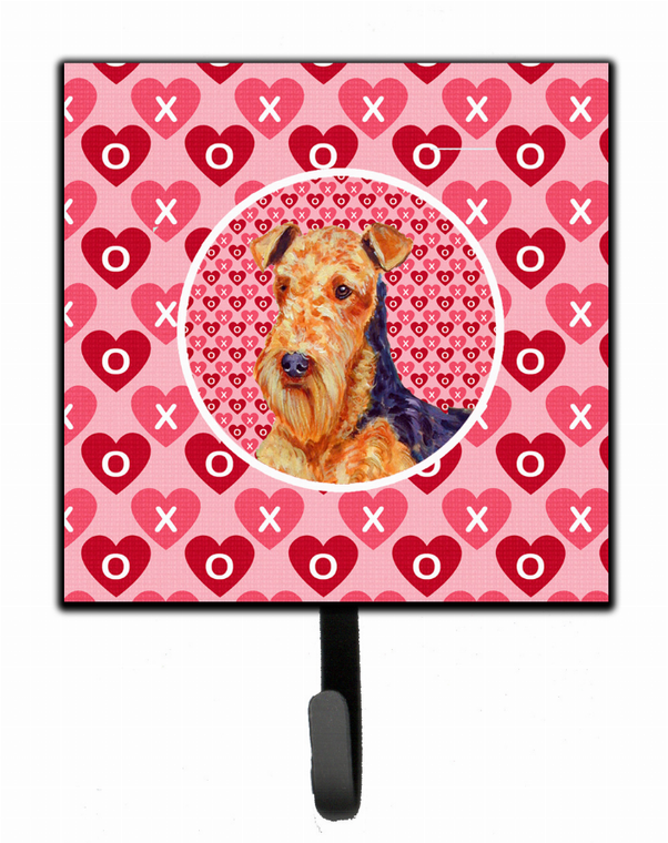 Dog Love and Valentine's Day Portrait Leash or Key Holder - 705332232890