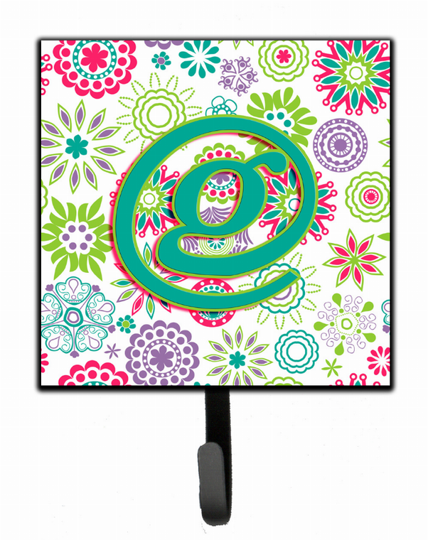 Flowers Initial Leash or Key Holder - 615872993673