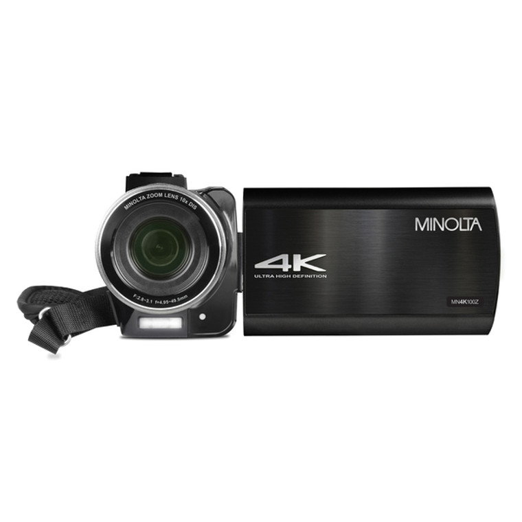 MN4K100Z 4K Ultra HD 36x Digital Zoom Video Camcorder with Rechargeable Battery (Black) - 084438962123