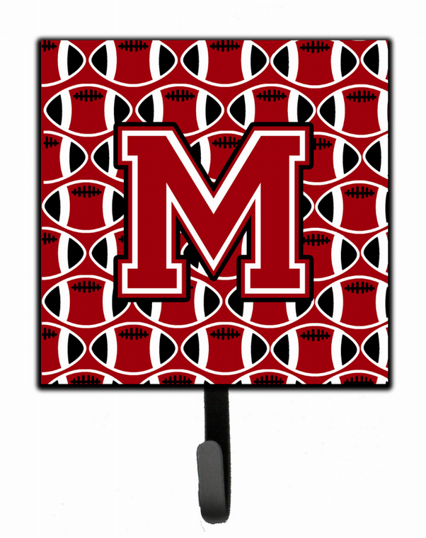 Letter Football Red, Black and White Leash or Key Holder - 638508313324