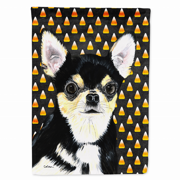 Candy Corn Halloween Dog Portrait Flag Garden Size - 705332061438