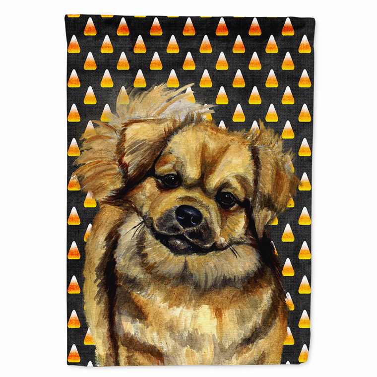 Candy Corn Halloween Dog Portrait Flag Garden Size - 705332062558