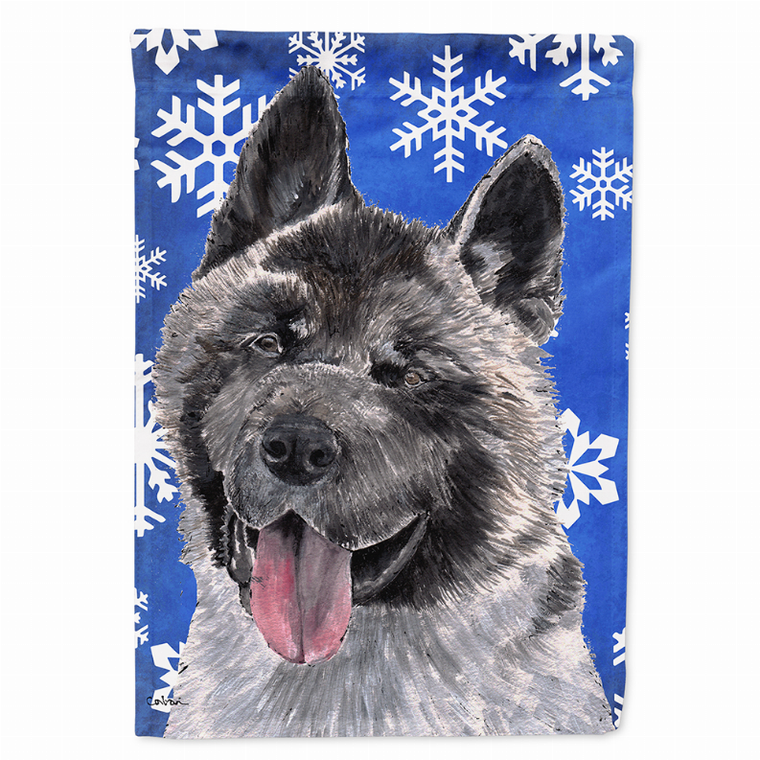 Winter Snowflakes Holiday Dog Flag Garden Size - 615872834204