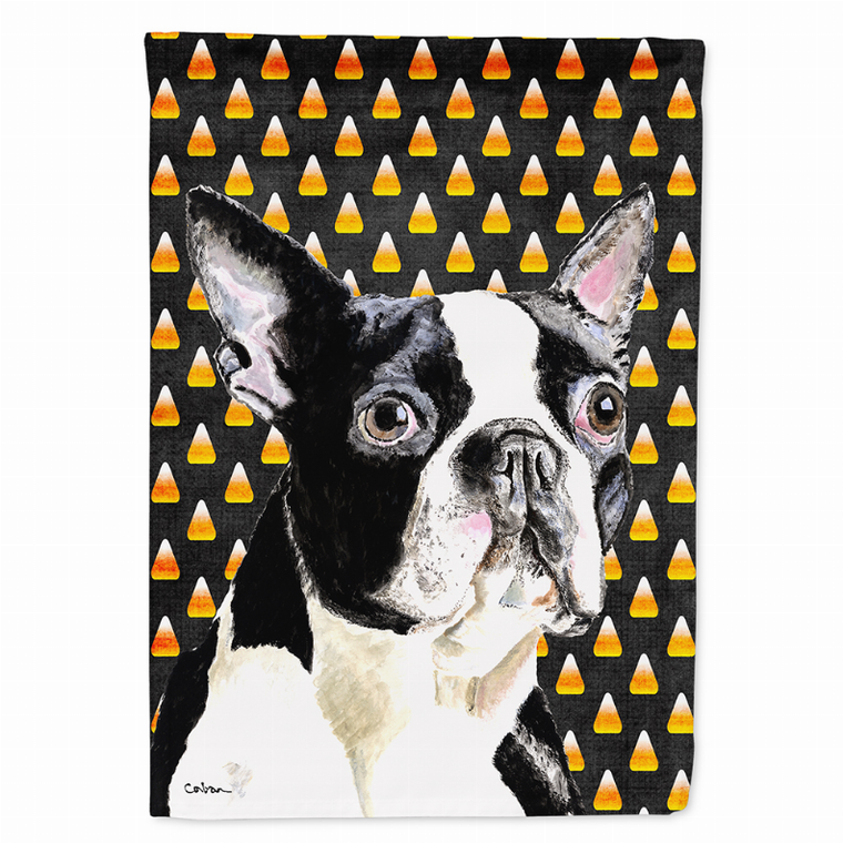 Candy Corn Halloween Dog Portrait Flag Garden Size - 705332061179