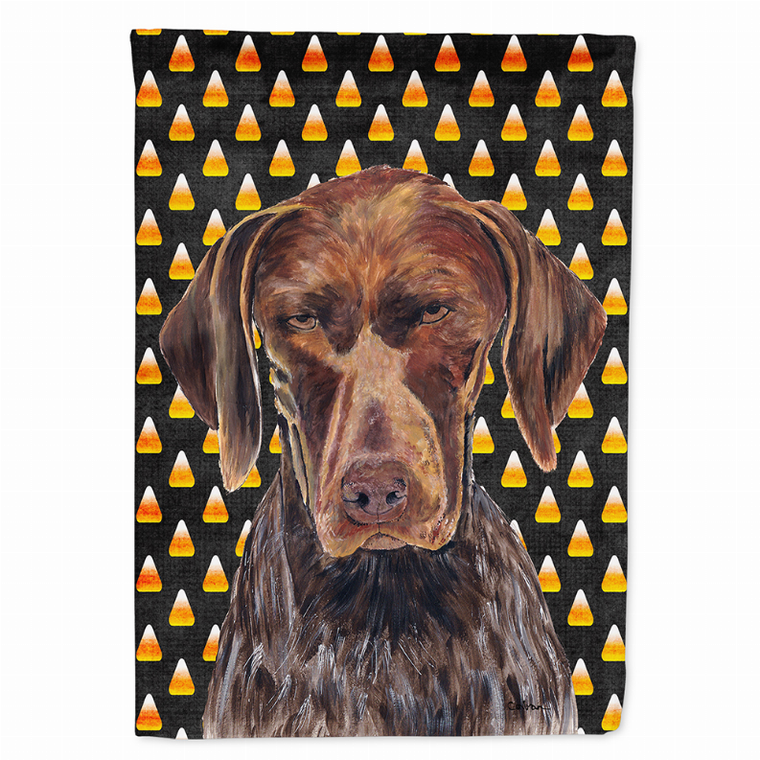 Candy Corn Halloween Dog Portrait Flag Garden Size - 705332061353