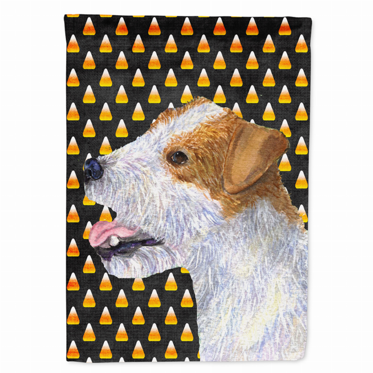 Candy Corn Halloween Dog Portrait Flag Garden Size - 705332061841