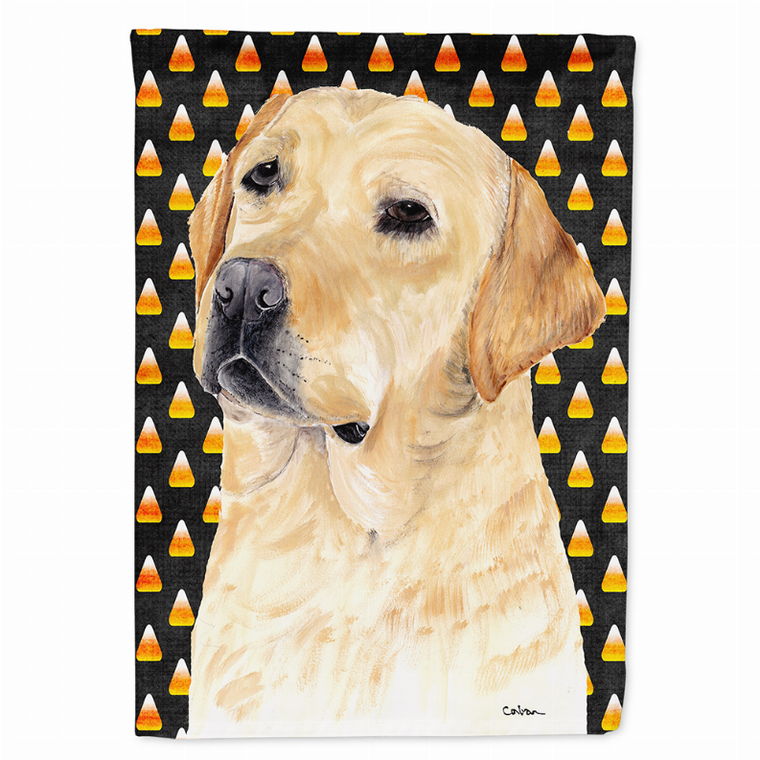 Candy Corn Halloween Dog Portrait Flag Garden Size - 705332062213
