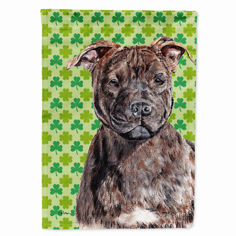 Dog Lucky Shamrock St. Patrick's Day Flag Garden Size - 615872809585