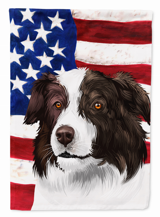 American Flag with Dog Artwork Flag Garden Size - 194030222164