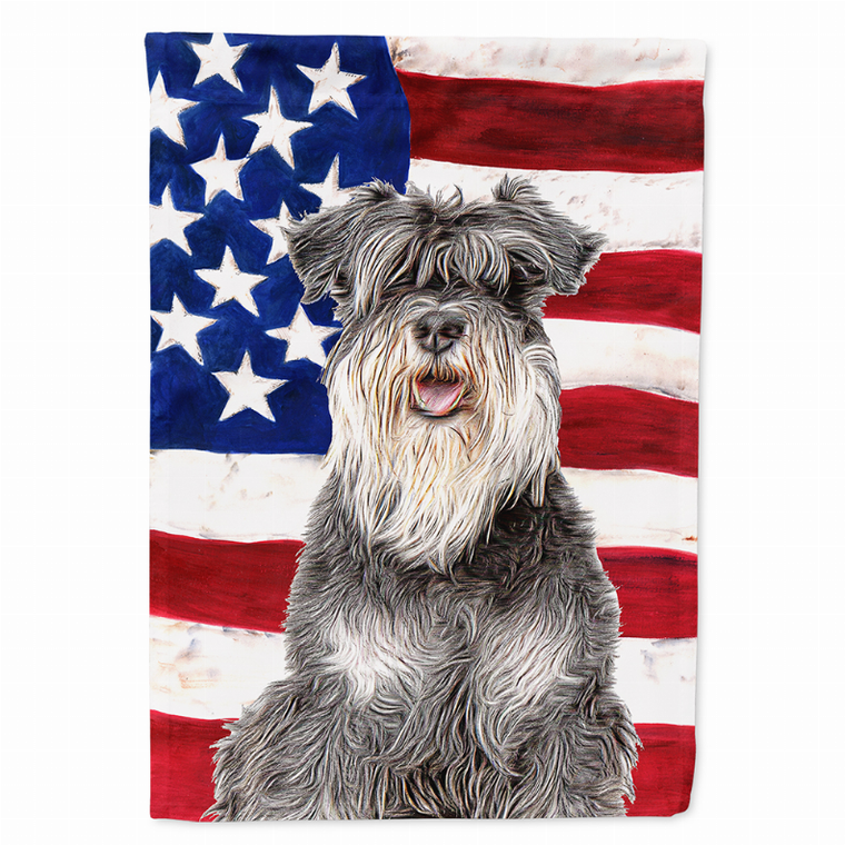 USA American Flag with Dog Flag Garden Size - 615872863952