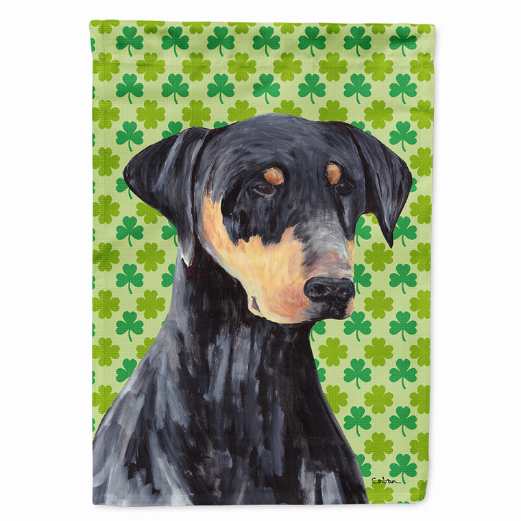 St. Patrick's Day Shamrock Dog Portrait Flag Garden Size - 705332062787