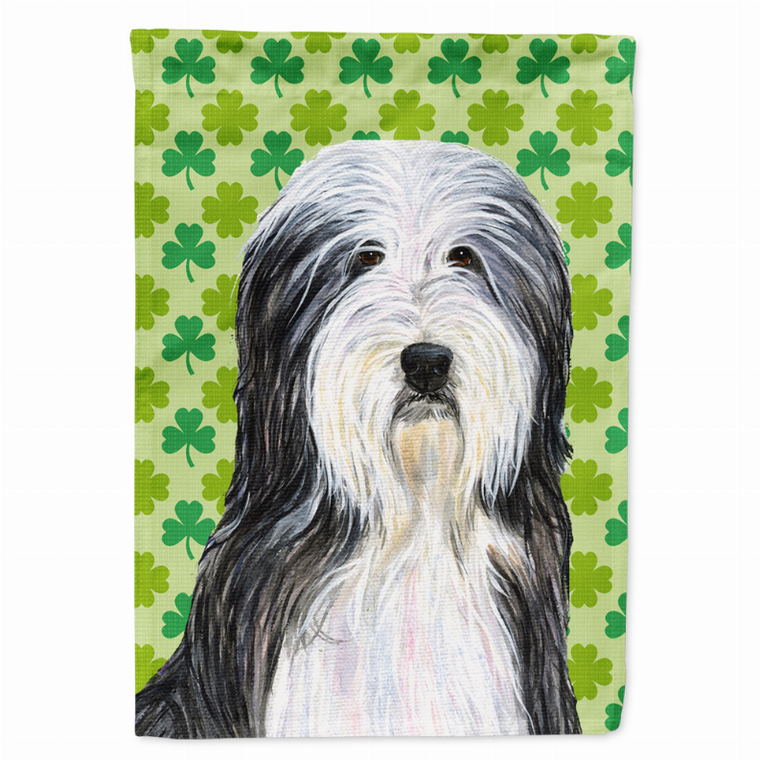 St. Patrick's Day Shamrock Dog Portrait Flag Garden Size - 705332064811