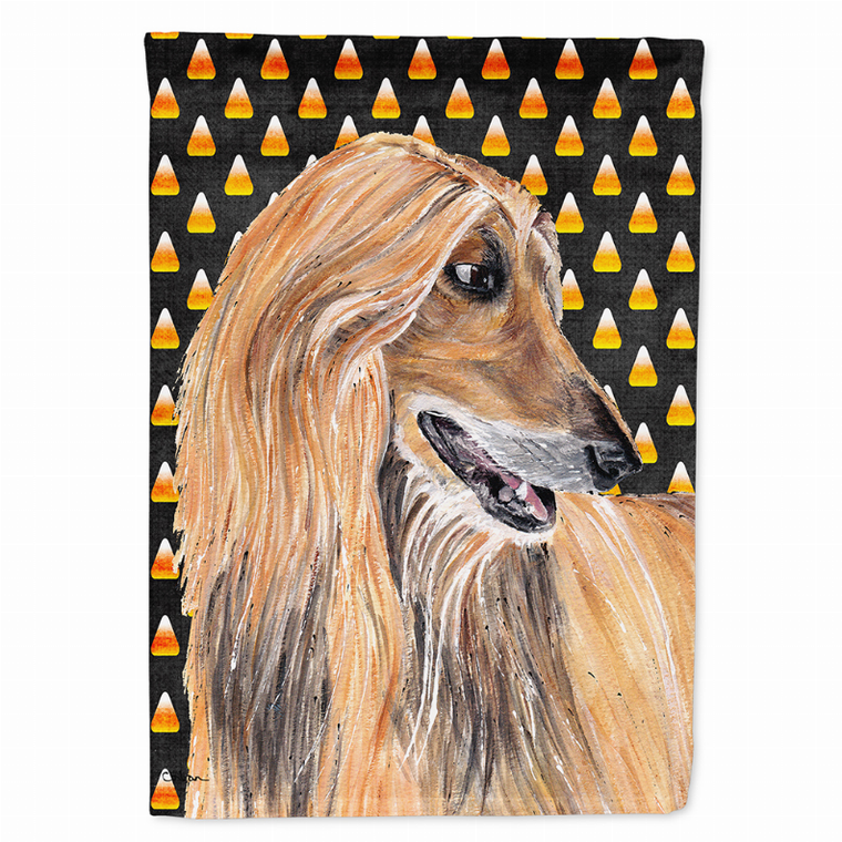 Candy Corn Halloween Dog Portrait Flag Garden Size - 615872834440