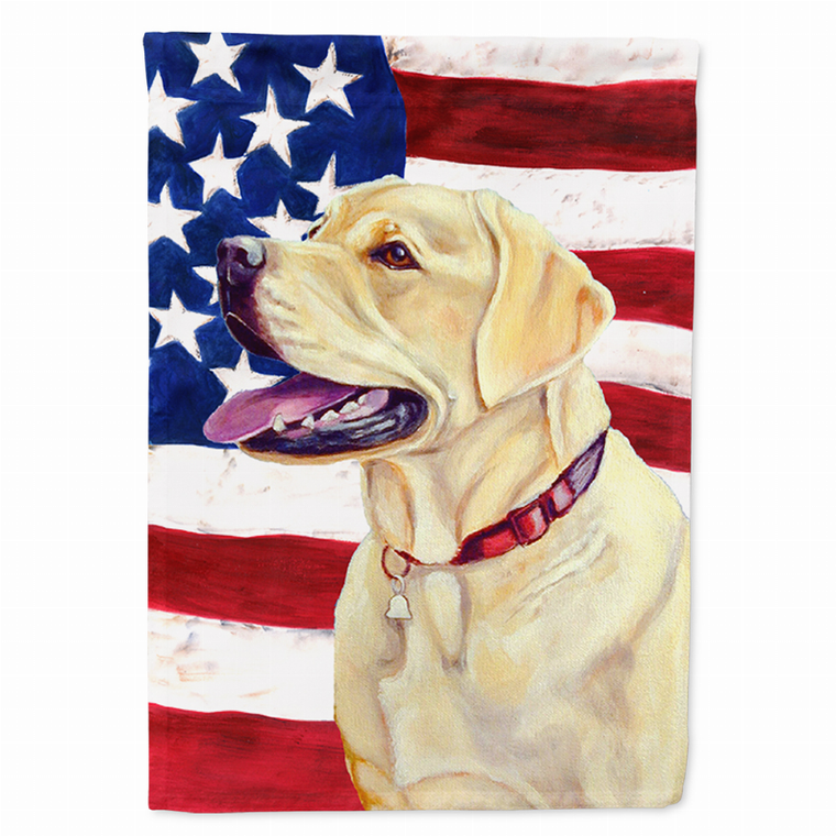 USA American Flag with Dog Flag Garden Size - 705332045452
