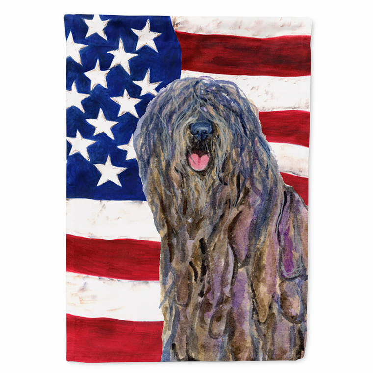 USA American Flag with Dog Flag Garden Size - 705332048101