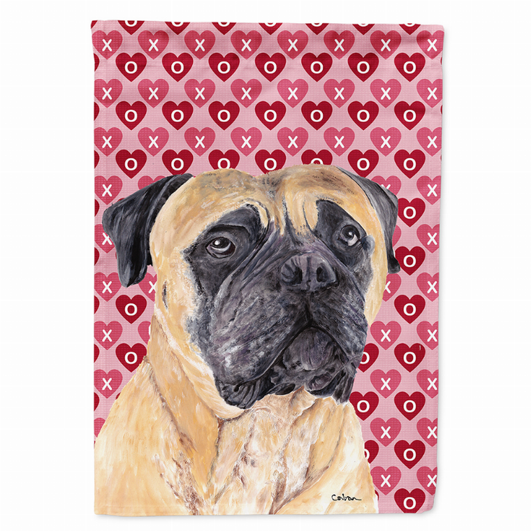 Hearts Love and Valentine's Day Dog Portrait Flag Garden Size - 705332063548