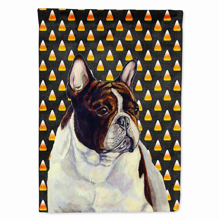 Candy Corn Halloween Dog Portrait Flag Garden Size - 705332062442