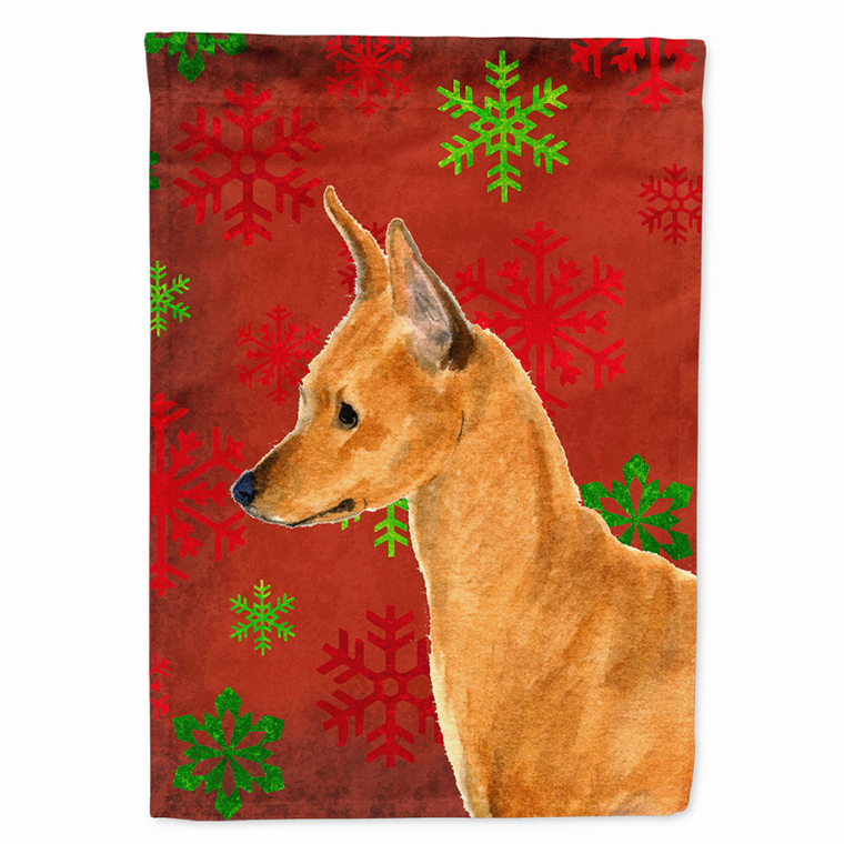 Red and Green Snowflakes Holiday Christmas Dog Flag Garden Size - 705332069816