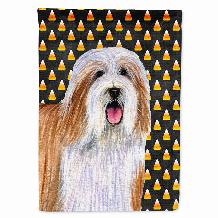 Candy Corn Halloween Dog Portrait Flag Garden Size - 705332062374