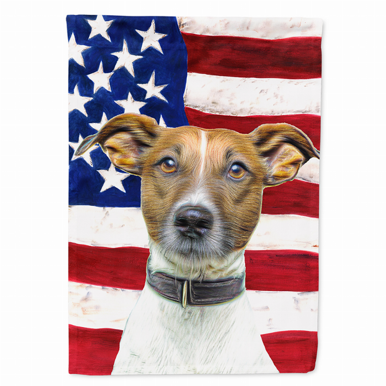 USA American Flag with Dog Flag Garden Size - 615872863938