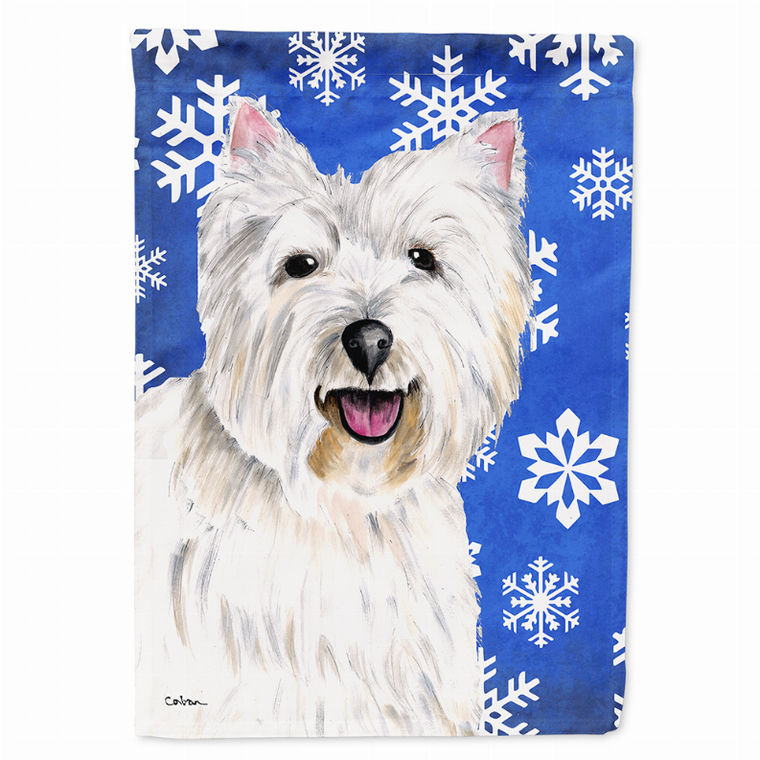 Winter Snowflakes Holiday Dog Flag Garden Size - 705332067706