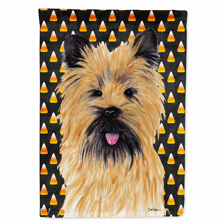 Candy Corn Halloween Dog Portrait Flag Garden Size - 705332062220