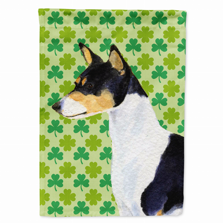 St. Patrick's Day Shamrock Dog Portrait Flag Garden Size - 705332064644