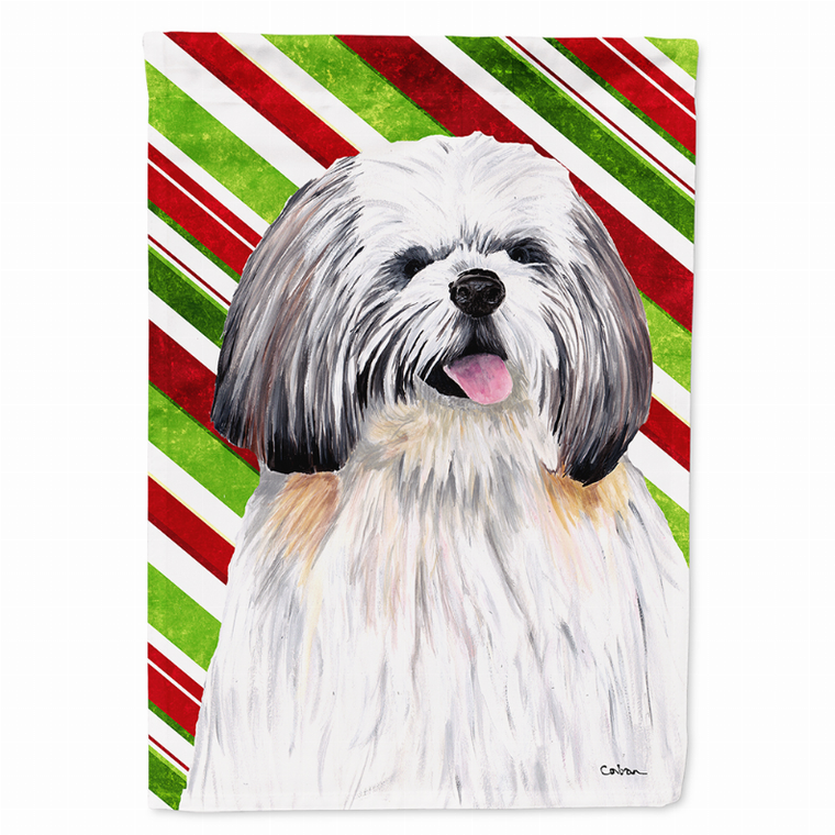 Candy Cane Holiday Christmas Dog Flag Garden Size - 705332067430