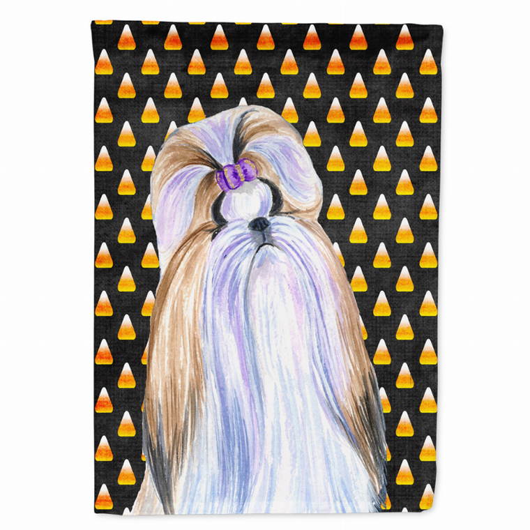 Candy Corn Halloween Dog Portrait Flag Garden Size - 705332061469