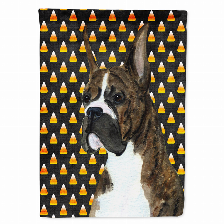 Candy Corn Halloween Dog Portrait Flag Garden Size - 705332061889