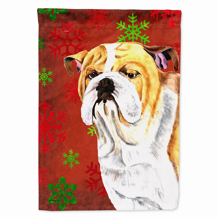Red and Green Snowflakes Holiday Christmas Dog Flag Garden Size - 705332068147