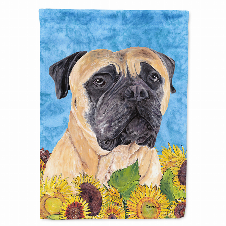 Dog in Summer Flowers Flag Garden Size - 705332047111