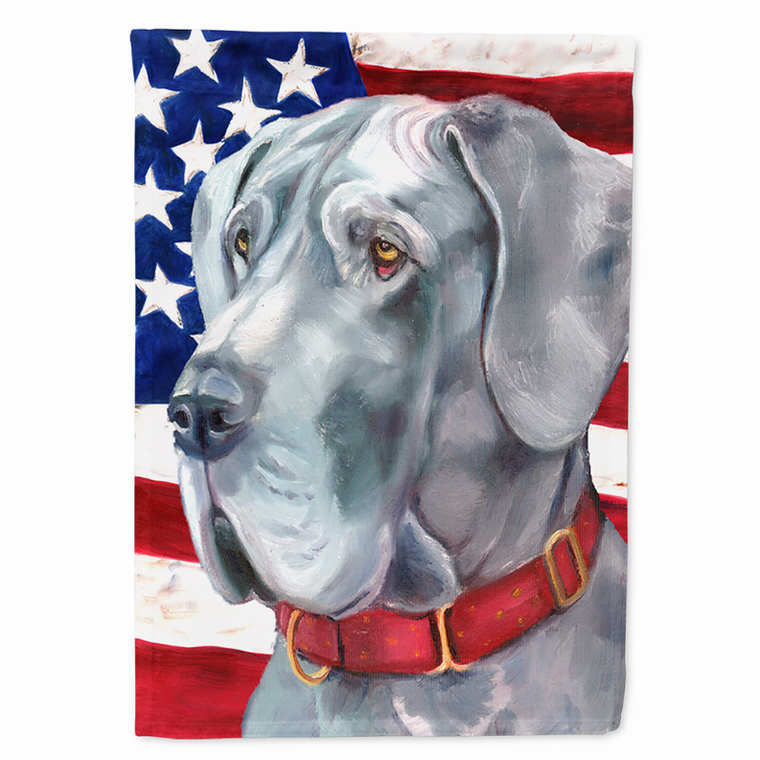 USA American Flag with Dog Flag Garden Size - 638508064721