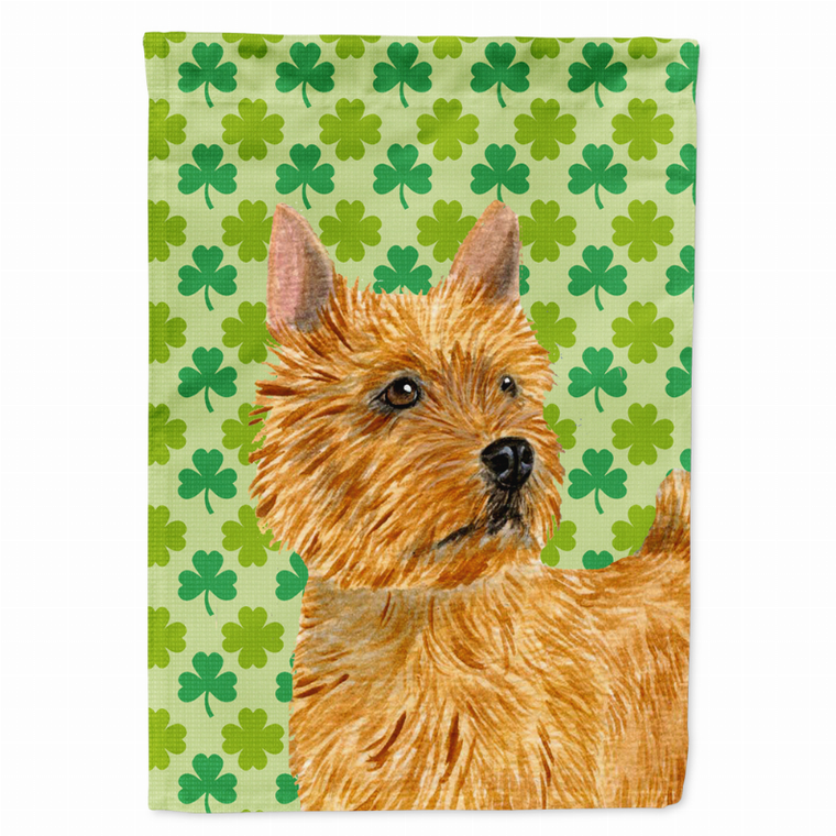 St. Patrick's Day Shamrock Dog Portrait Flag Garden Size - 705332064798