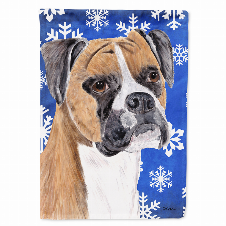 Winter Snowflakes Holiday Dog Flag Garden Size - 705332067904