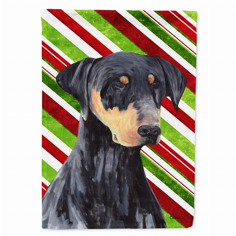 Candy Cane Holiday Christmas Dog Flag Garden Size - 705332067379