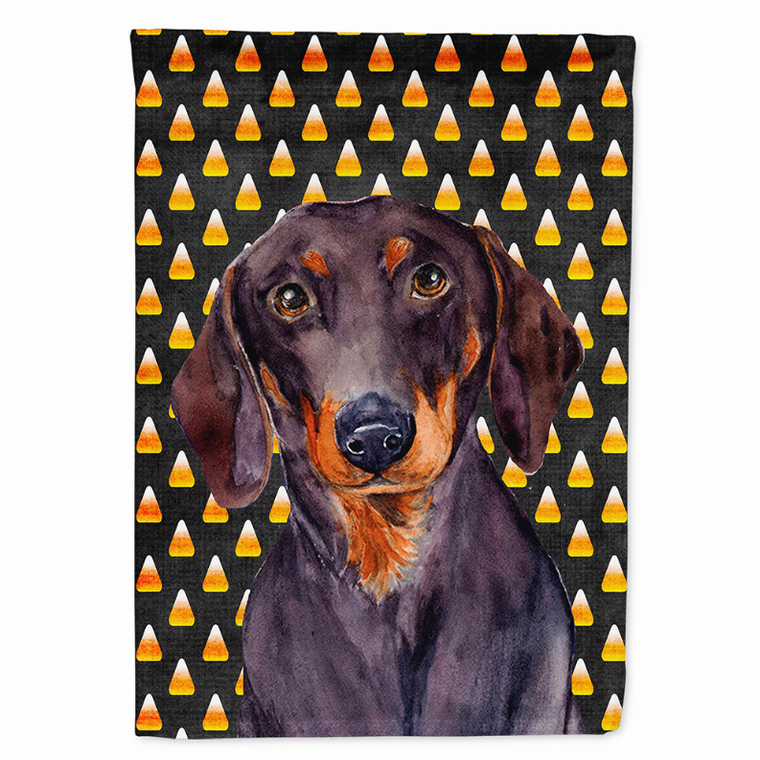 Candy Corn Halloween Dog Portrait Flag Garden Size - 705332062169