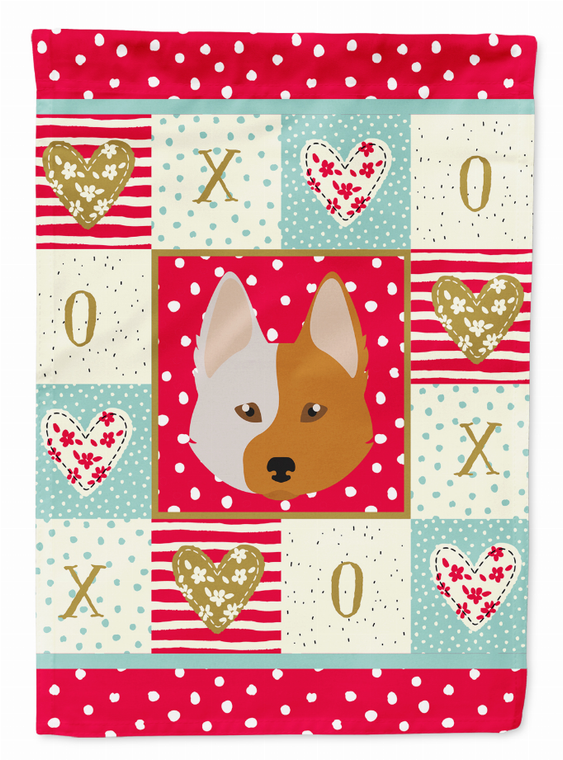 Nordic Spitz Love Flag Garden Size - 194030085363