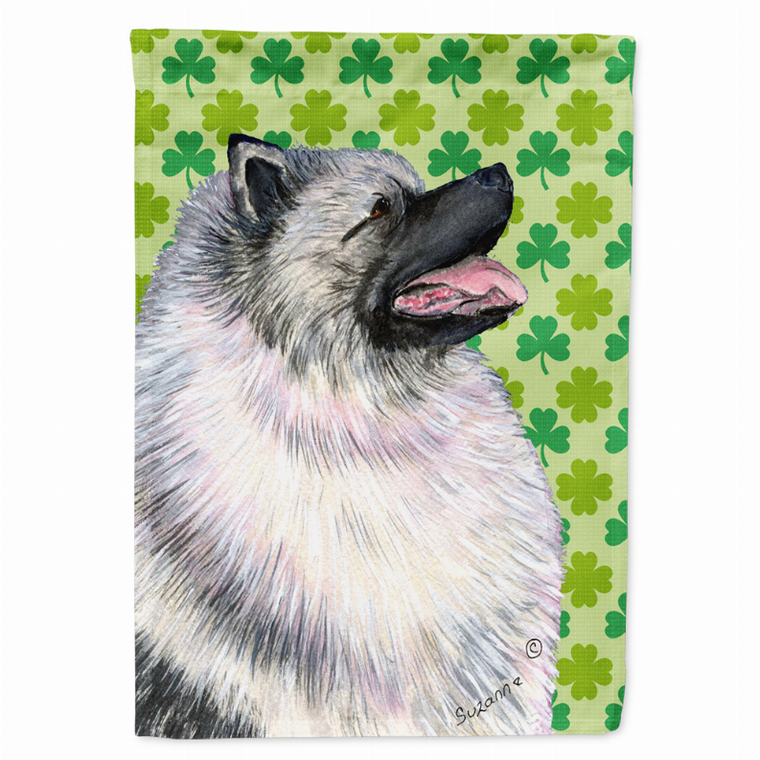 St. Patrick's Day Shamrock Dog Portrait Flag Garden Size - 705332064903