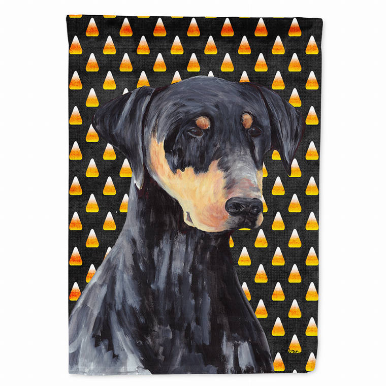 Candy Corn Halloween Dog Portrait Flag Garden Size - 705332062237