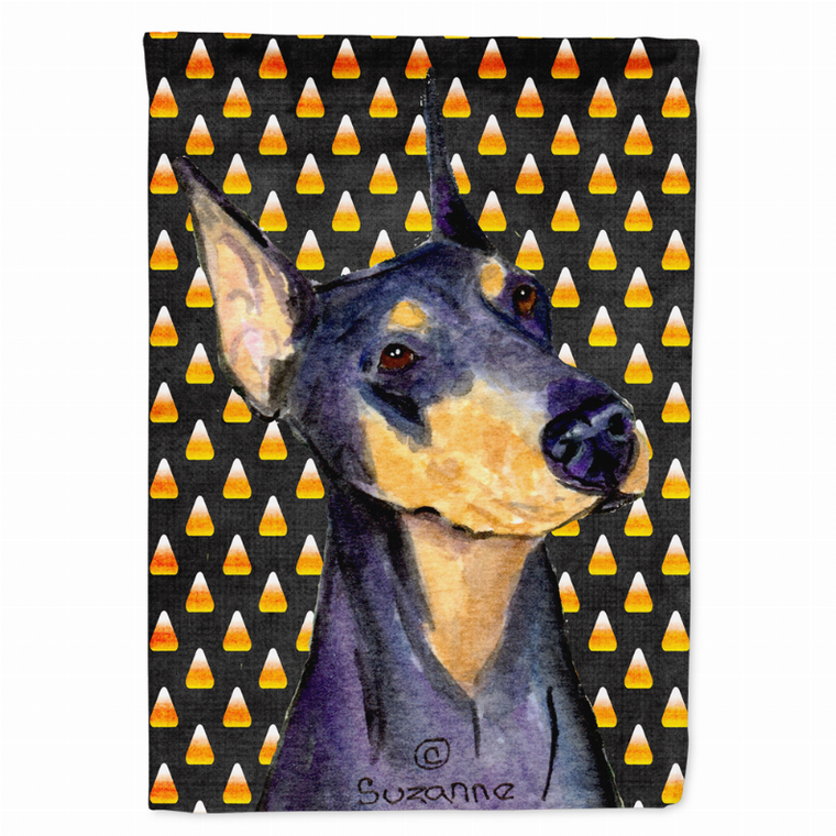 Candy Corn Halloween Dog Portrait Flag Garden Size - 705332061766