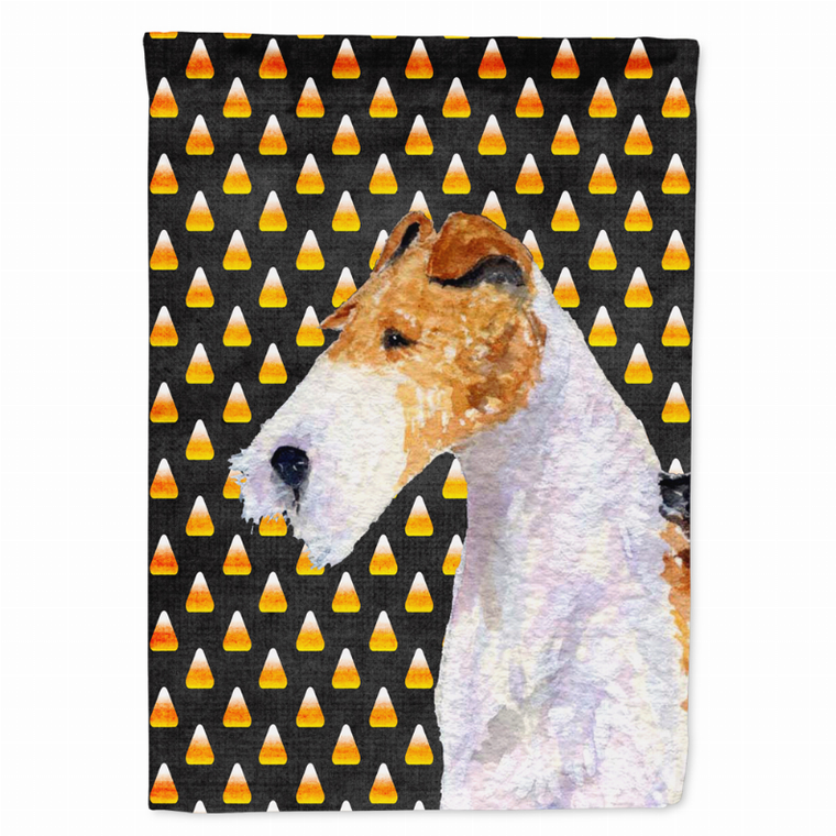 Candy Corn Halloween Dog Portrait Flag Garden Size - 705332061599