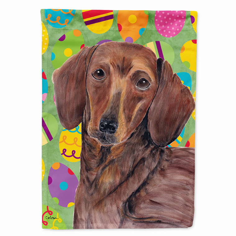 Easter Eggtravaganza with Dog Flag Garden Size - 617375989948