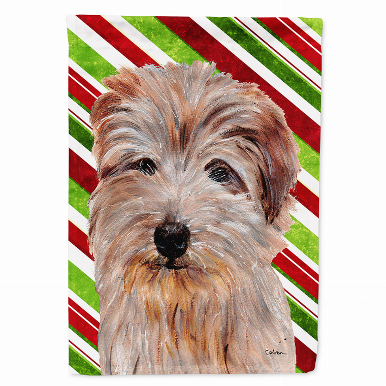 Candy Cane Holiday Christmas Dog Flag Garden Size - 615872810376